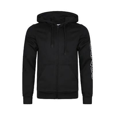 adidas Originals Black Knit Hoodie Jacket Sportswear Style DU0364