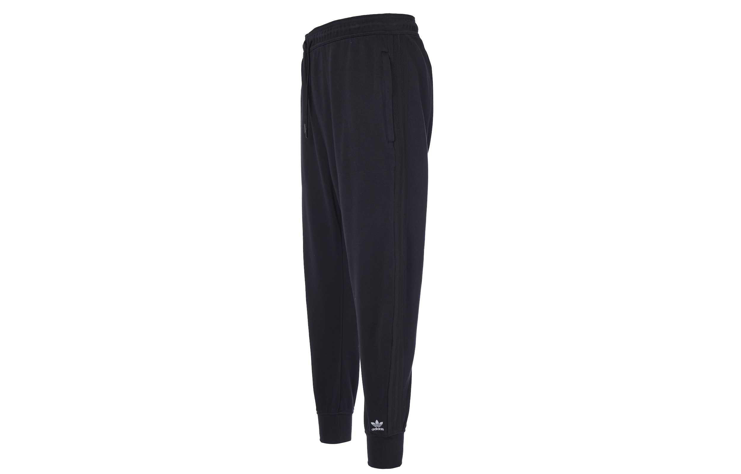 Adidas Originals Black Logo Mid-Rise Sweatpants Loose Fit Joggers FM3698