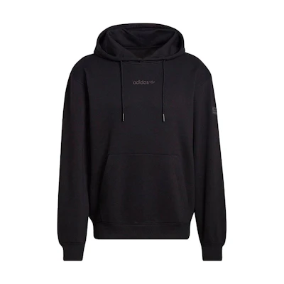 adidas Originals Black Logo Print Pullover Hoodie HM2655