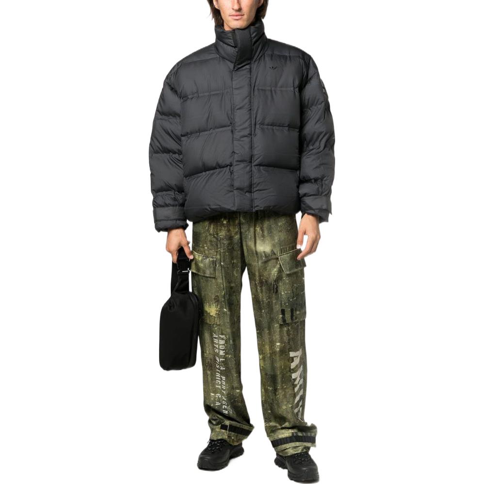 adidas Originals Black Logo Zip-Up Track Jacket with Stand Collar HM9221 圖 3