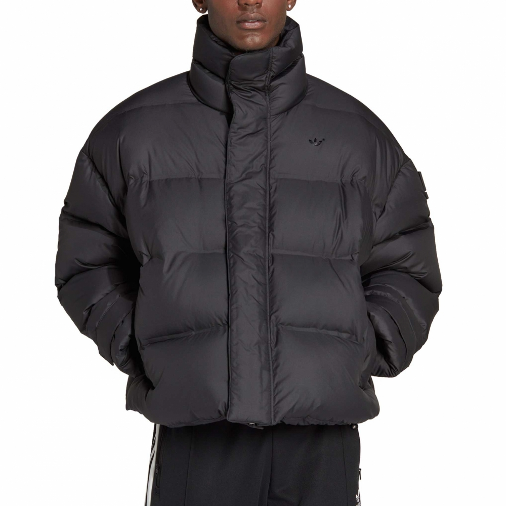 adidas Originals Black Logo Zip-Up Track Jacket with Stand Collar HM9221 圖 6