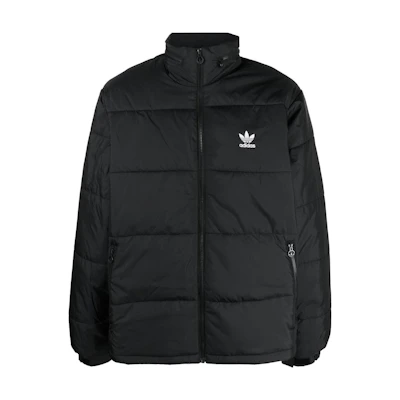 adidas Originals Black Retro Track Jacket with Printed Logo for Men HL9190