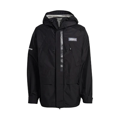 adidas Originals Black Solid Logo Hoodie Jacket IC2347
