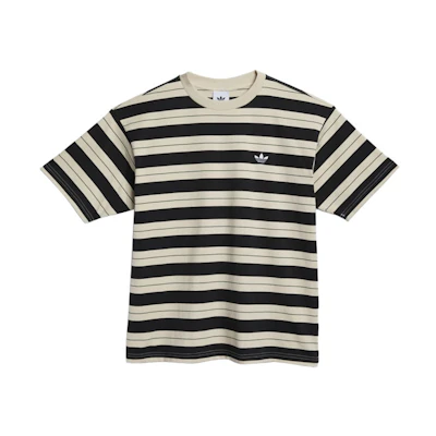 adidas Originals Black Striped Graphic Crewneck T-Shirt. GL9913