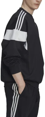 adidas Originals 黑色條紋標誌印花套頭運動衫 HN6117 Purchase adidas Originals 黑色條紋標誌印花套頭運動衫 HN6117