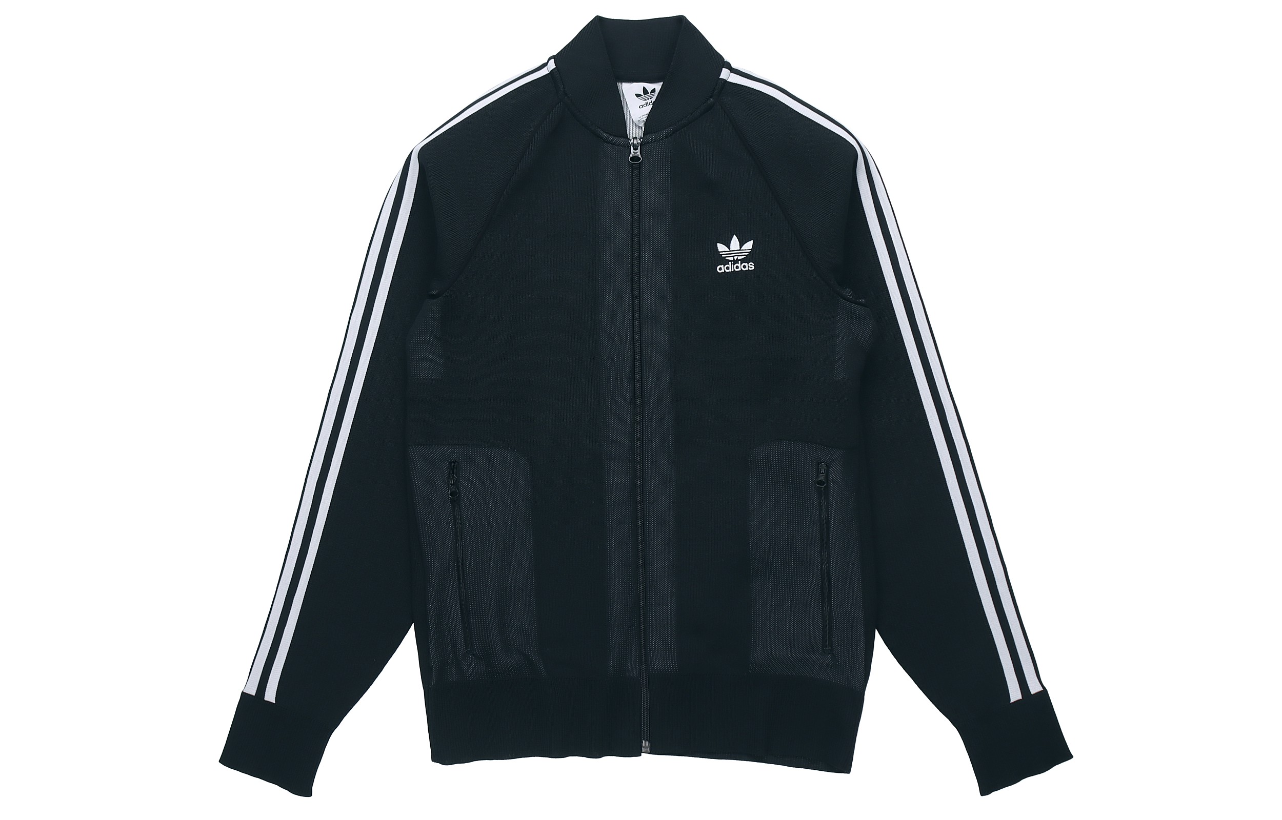 adidas Originals Black Track Jacket Sports Casual Outerwear DH5758