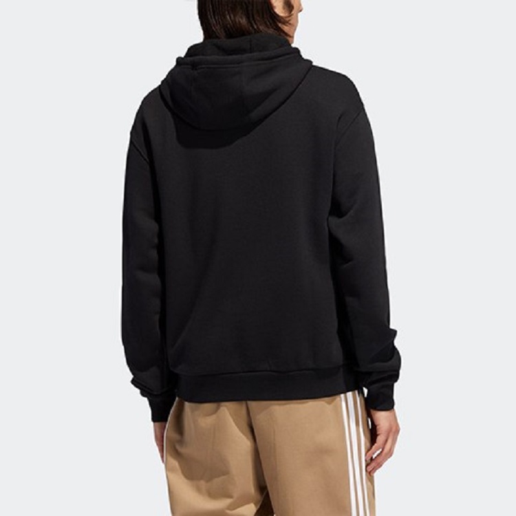 Adidas Originals Black Trefoil Hoodie Sweatshirt EC7320 圖 5