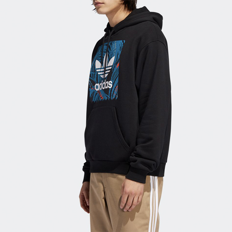 Adidas Originals Black Trefoil Hoodie Sweatshirt EC7320 圖 6