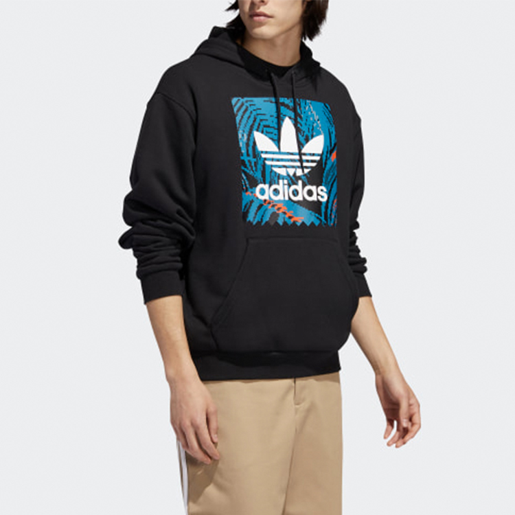 Adidas Originals Black Trefoil Hoodie Sweatshirt EC7320 圖 7