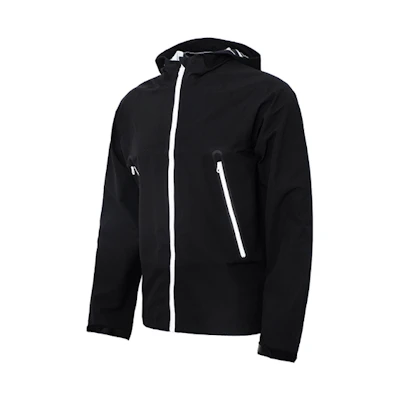 adidas Originals Black Windbreaker Jacket with Hood for Men BR4146