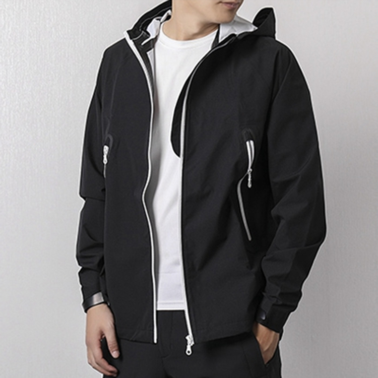 Purchase adidas Originals 男士黑色連帽風衣外套 BR4146