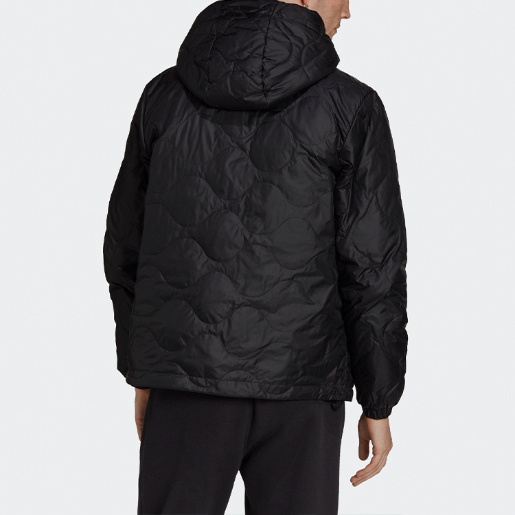 Shop Chaqueta adidas Originals Negra Invierno con Capucha y Cremallera. H13586