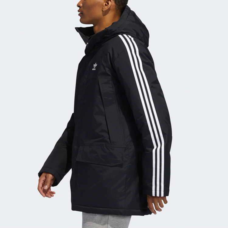 Sizing adidas Originals Black Winter Warm Puffer Jacket with Hood ED5834