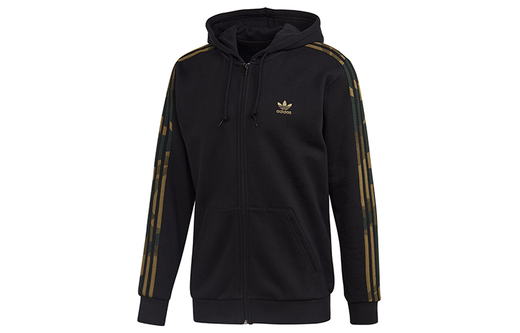 adidas Originals Black Zip-Up Hoodie Jacket FM3354