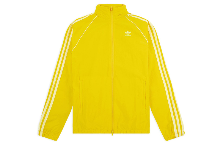 adidas Originals BLC SST Windbreaker Retro Striped Jacket Yellow - ED6082