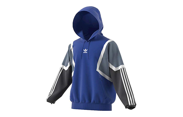 adidas Originals Blue Hooded Sports Sweatshirt CE4802