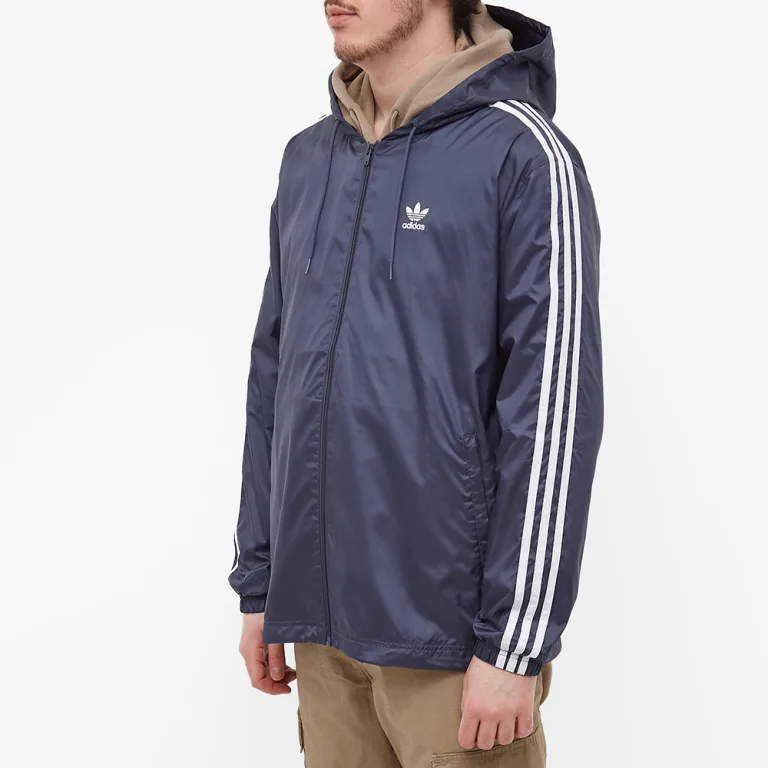 adidas Originals Blue Logo Hoodie Jacket Long Sleeve HB9491 圖 4