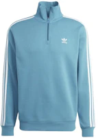 adidas Originals Blue Long-Sleeve Sweatshirt with Three-Stripes Logo IL2499 adidas Originals Blue Long-Sleeve Sweatshirt with Three-Stripes Logo IL2499