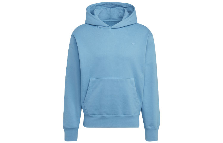adidas Originals Blue Pullover Hoodie Casual Sportswear Unisex HF6375