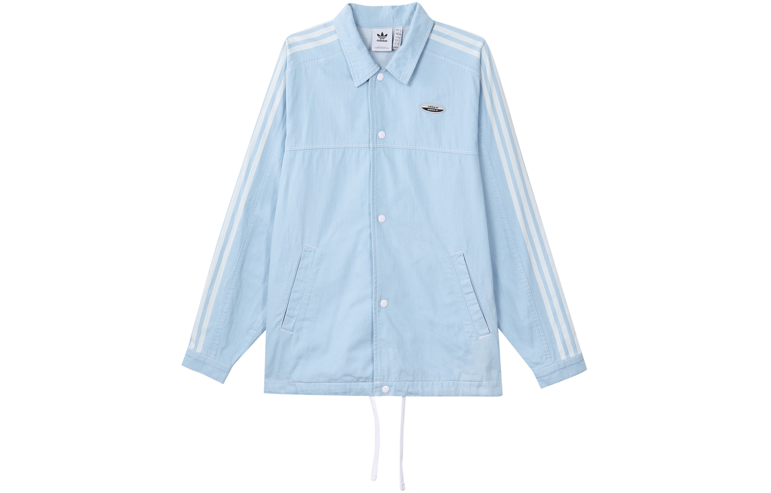 adidas Originals Blue Side-Striped Polo Collar Track Jacket HC9497