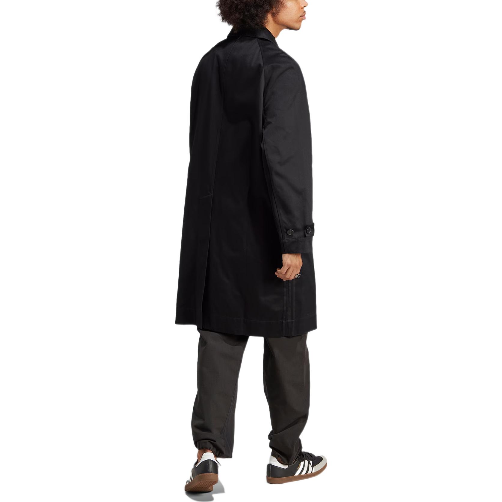 Shop adidas Originals Blue Version  Black Solid Polo Collar Track Jacket IA2457