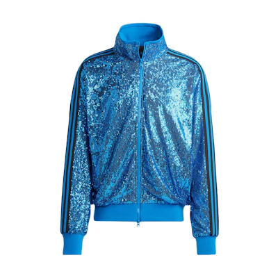 adidas Originals Blue Version Retro Track Jacket with Striped Sequin Details. IA2463