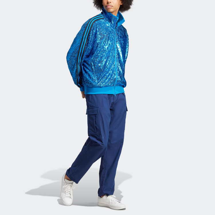 Purchase adidas Originals Blue Version 復古條紋亮片運動外套. IA2463