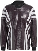 adidas Originals Blue Version Striped Logo Polo Sweatshirt - Black. IA2493 adidas Originals Blue Version Striped Logo Polo Sweatshirt - Black. IA2493