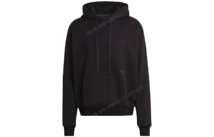 adidas Originals Blue Version Black Hoodie Pullover - Minimalist Style HD4823
