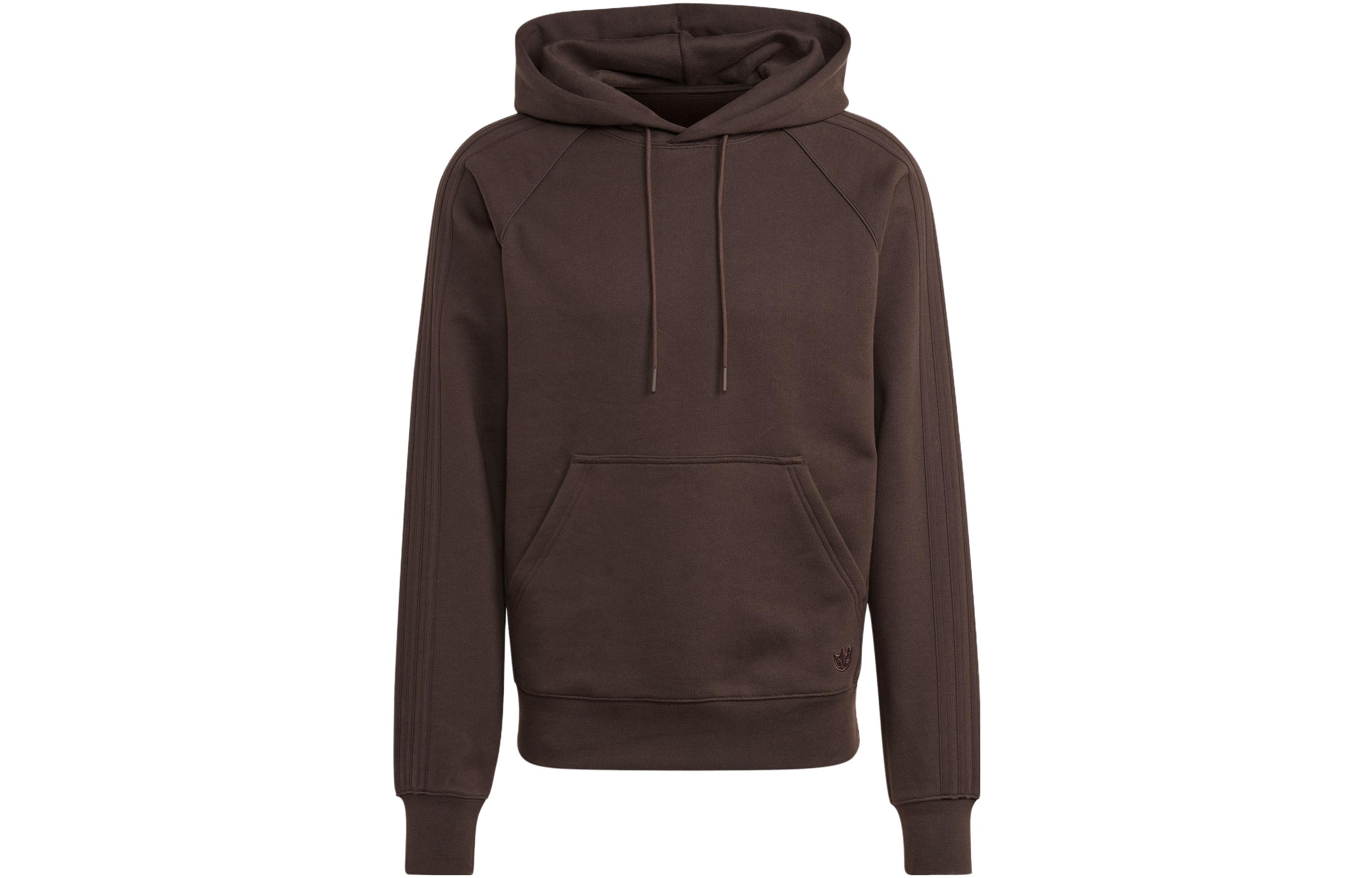 adidas Originals Blue Version Essentials Brown Hoodie Long Sleeve Pullover IL6157