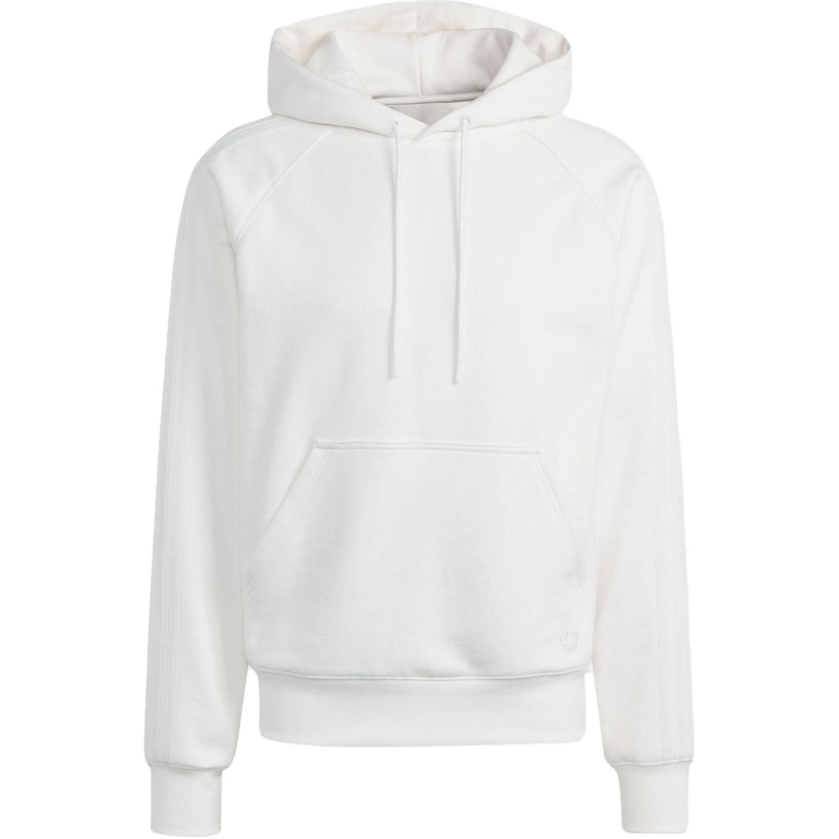 adidas Originals Blue Version Essentials White Hoodie Casual Long Sleeve Pullover IL6173