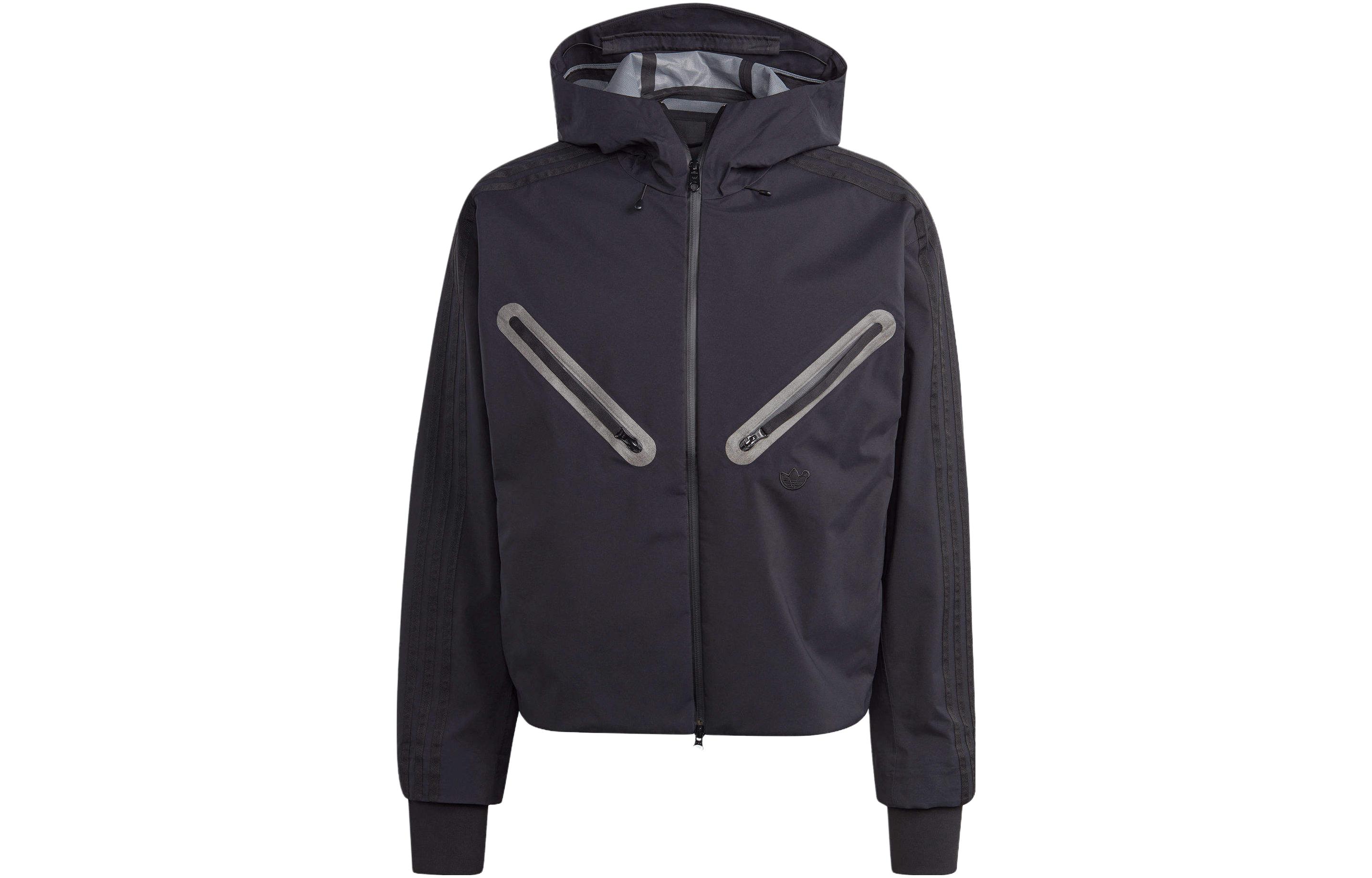 adidas Originals Blue Version Full-Zip Long Sleeve Jacket Black IL6166 圖 2