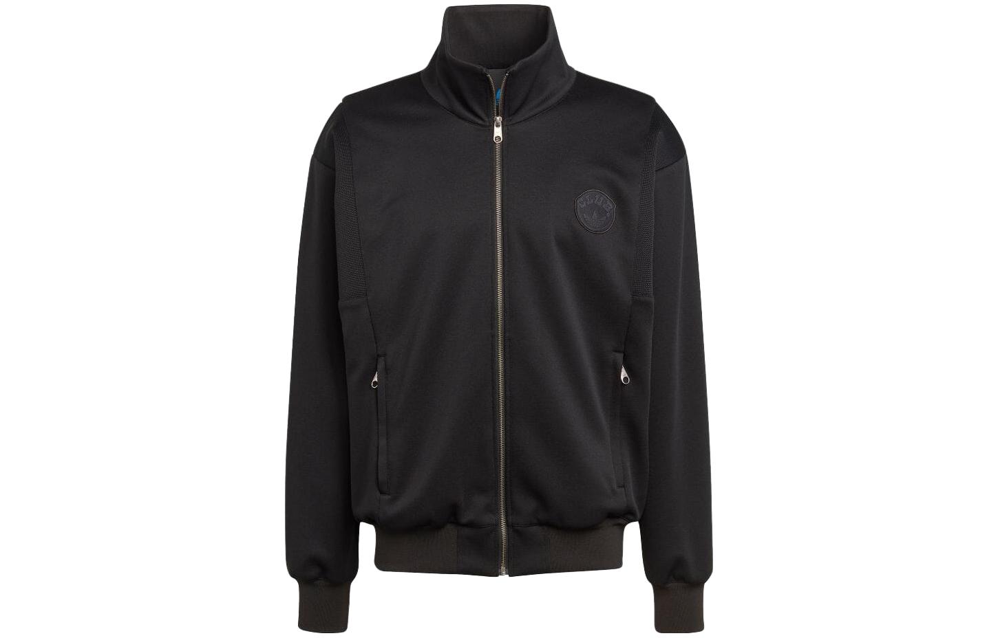 adidas Originals Blue Version High-Neck Long-Sleeve Jacket Black IA2439