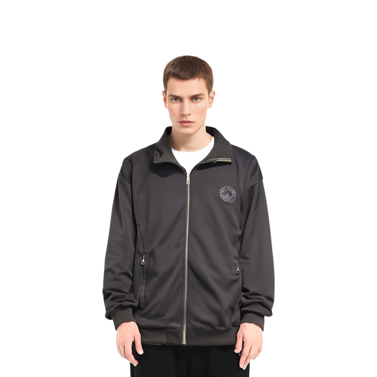 adidas Originals Blue Version High-Neck Long-Sleeve Jacket Black IA2439 圖 6