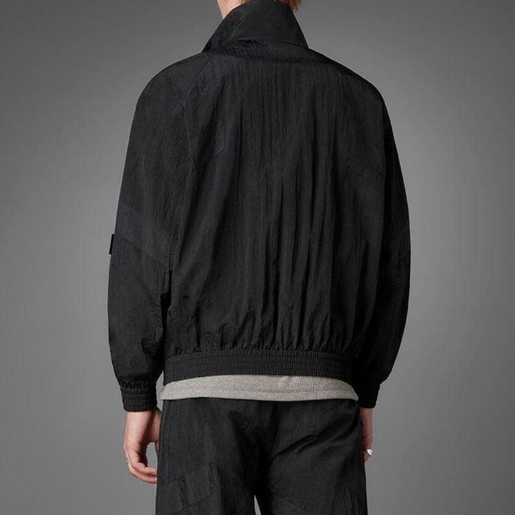 adidas Originals Blue Version Logo Colorblock Zip-Up Track Jacket Black Mens HD2241 圖 7