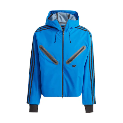 adidas Originals Blue Version Montreal Three-Stripes Zip Long Sleeve Jacket Men Blue IL9067