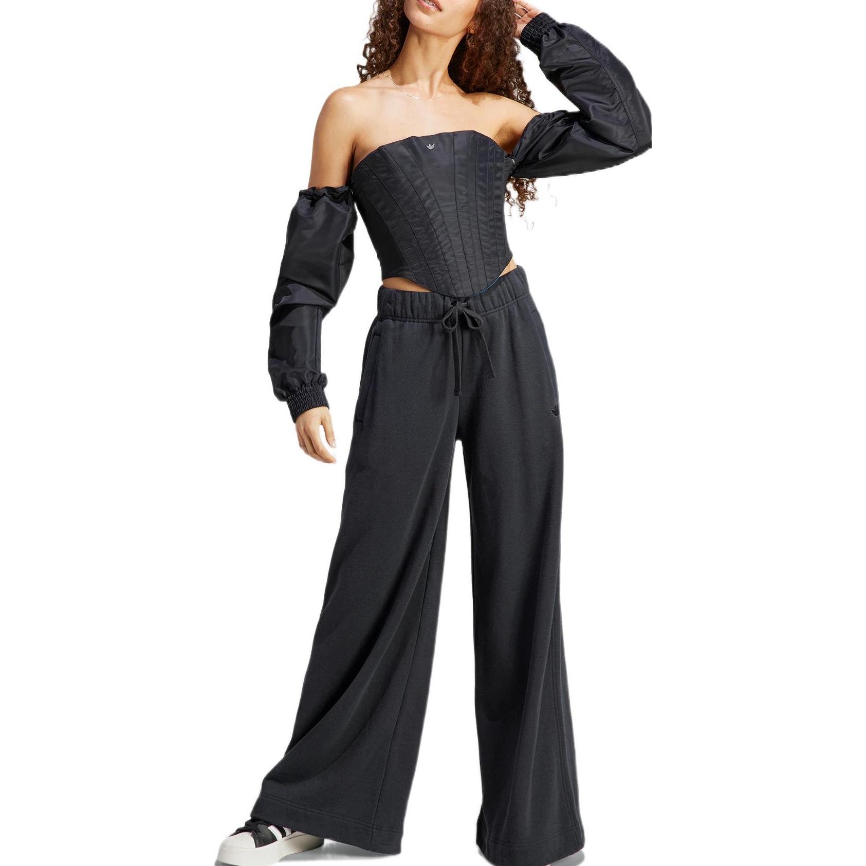 Purchase 아디다스 오리지널스 블루 버전 오프숄더 롱슬리브 셔츠 유니섹스 블랙 HR3426