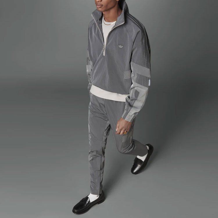adidas Originals Blue Version Retro Half-Zip Track Jacket Grey HD2233 圖 7