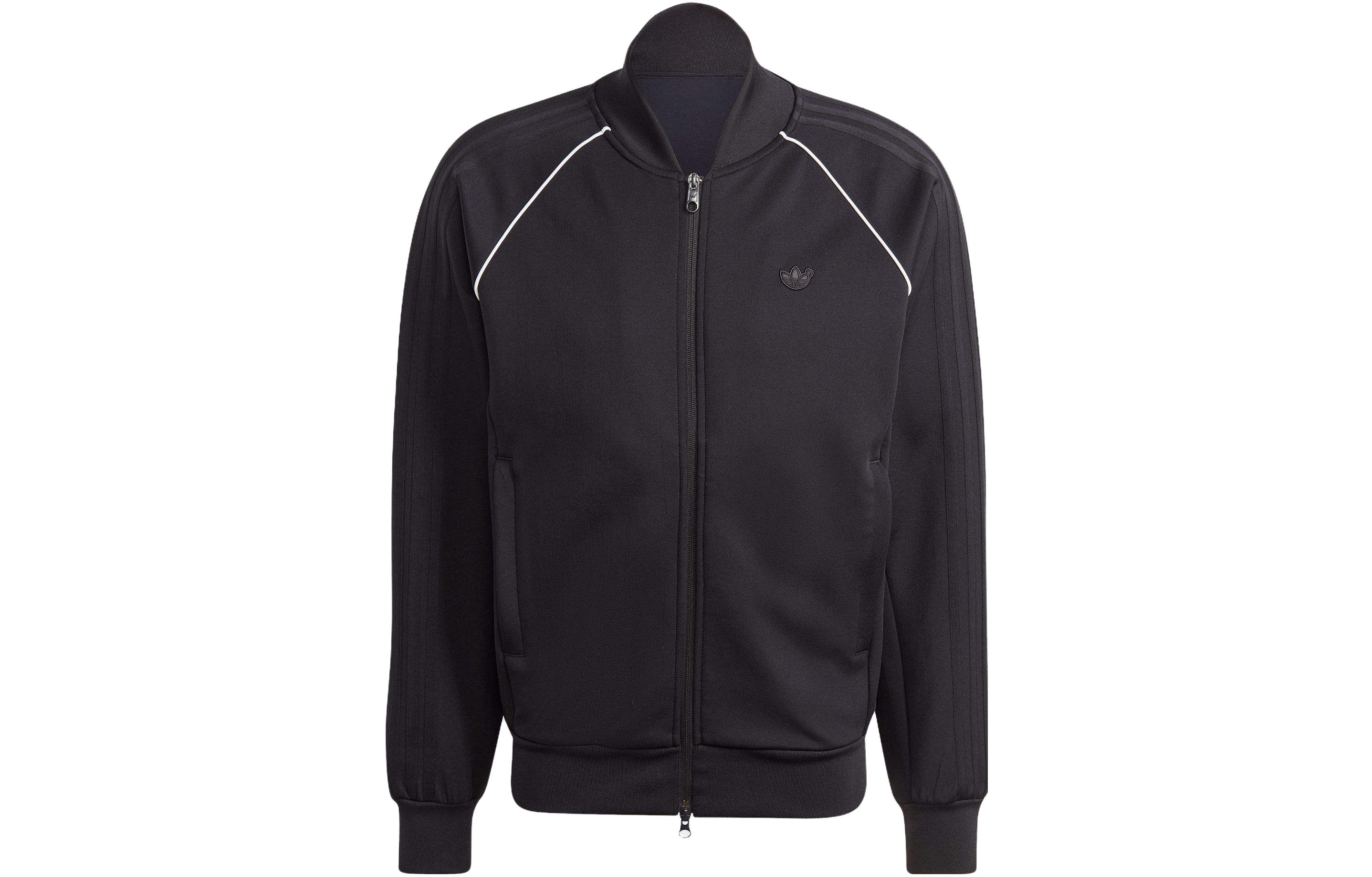 adidas Originals Blue Version SST Logo Long Sleeve Jacket Black IJ7409