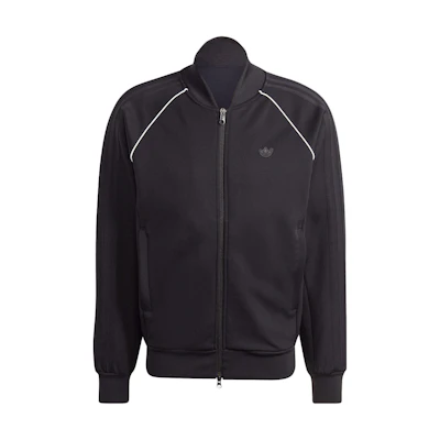 adidas Originals Blue Version SST Logo Long Sleeve Jacket Black IJ7409