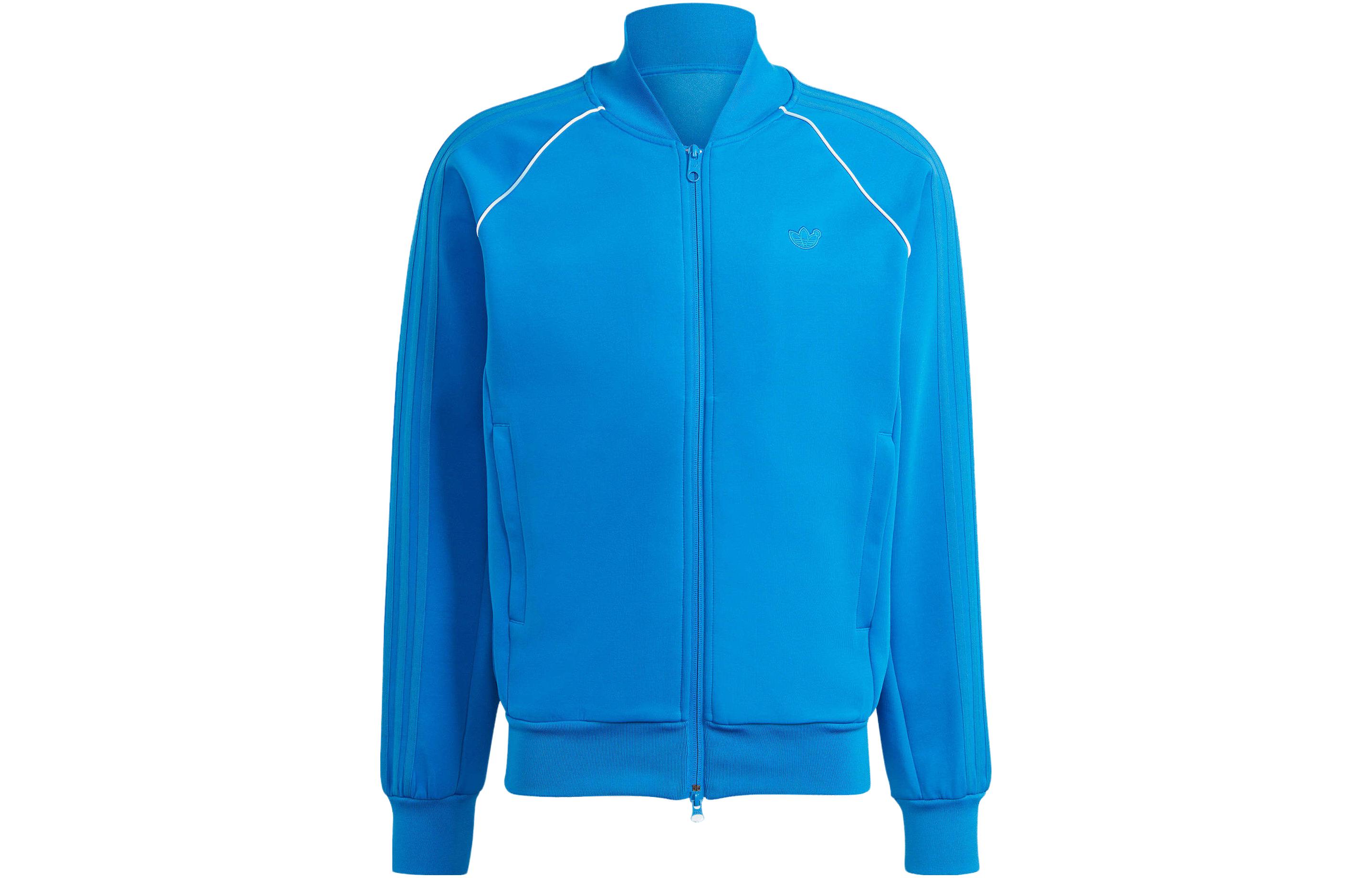 adidas Originals Blue Version SST Logo Long Sleeve Jacket Men’s Blue IL9064