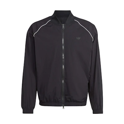 adidas Originals Blue Version SST Logo Zip Jacket Black IJ7456