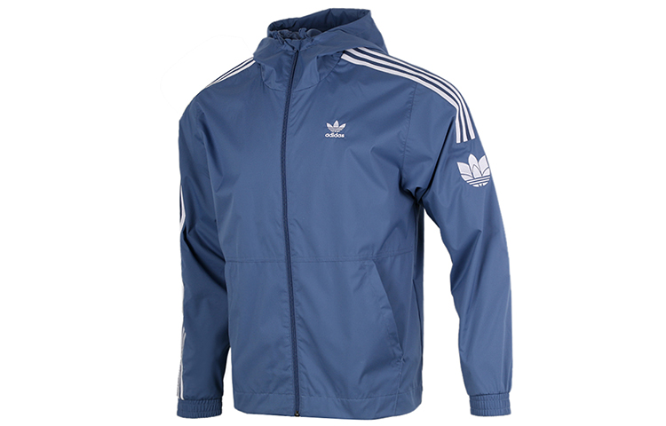 adidas Originals Blue Windbreaker Jacket - Breathable, Quick-Dry, Training Wear GN3552