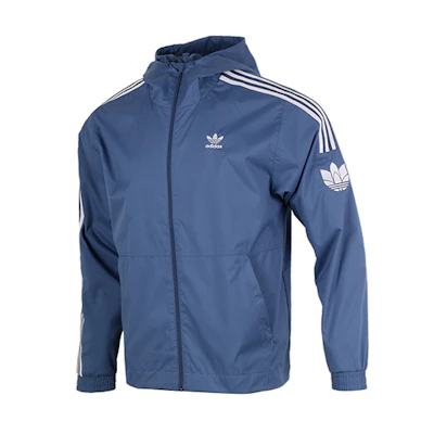 adidas Originals Blue Windbreaker Jacket - Breathable, Quick-Dry, Training Wear GN3552