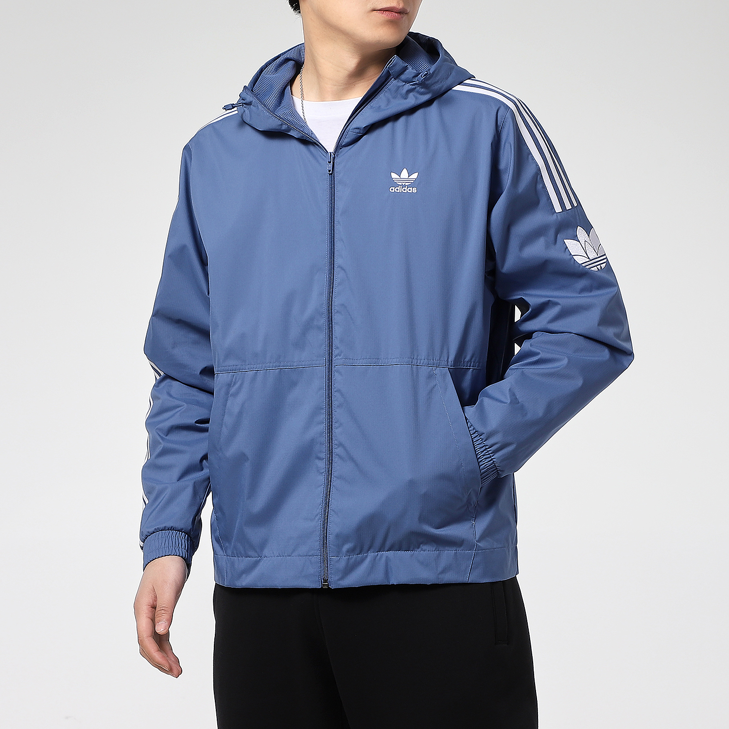 Details for adidas Originals 藍色風衣外套 - 透氣快乾運動訓練服 GN3552