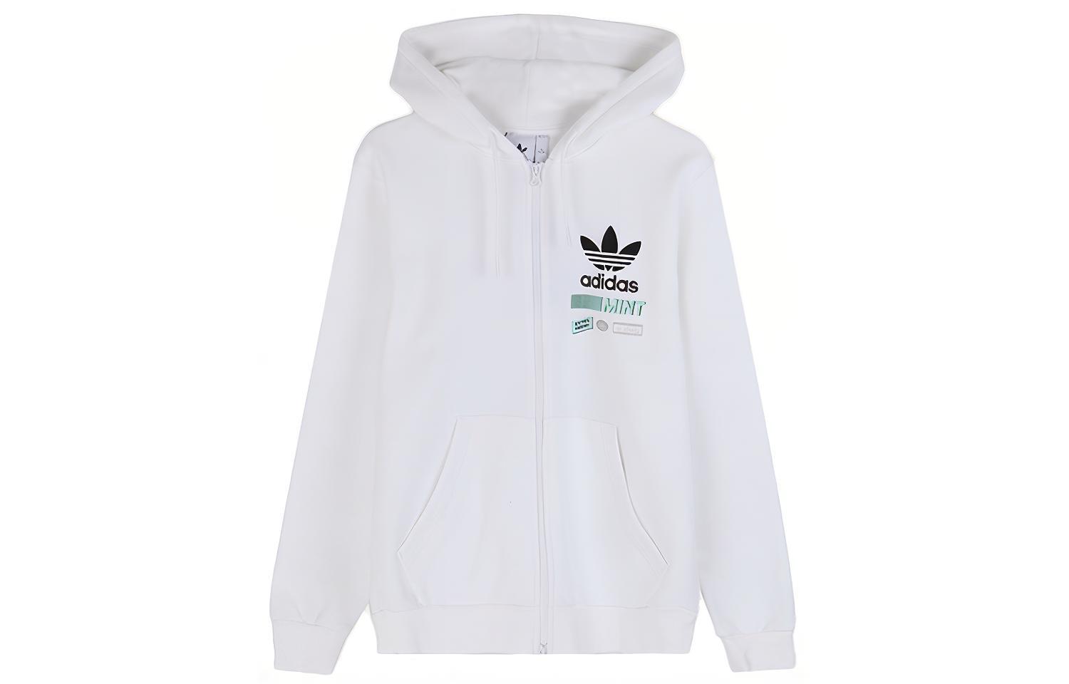 adidas Originals Bodega Logo Print Hoodie Jacket White FP7703 圖 2