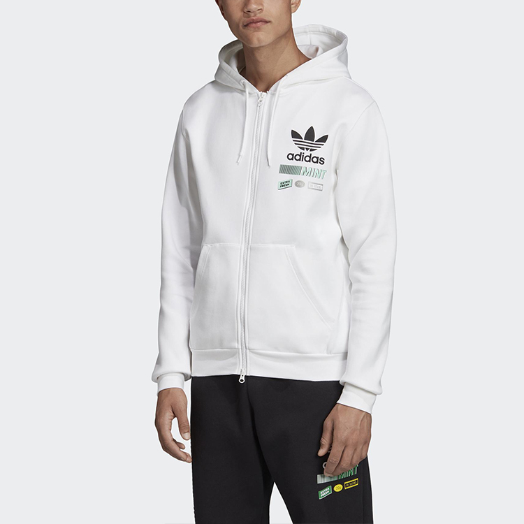 adidas Originals Bodega Logo Print Hoodie Jacket White FP7703 圖 4