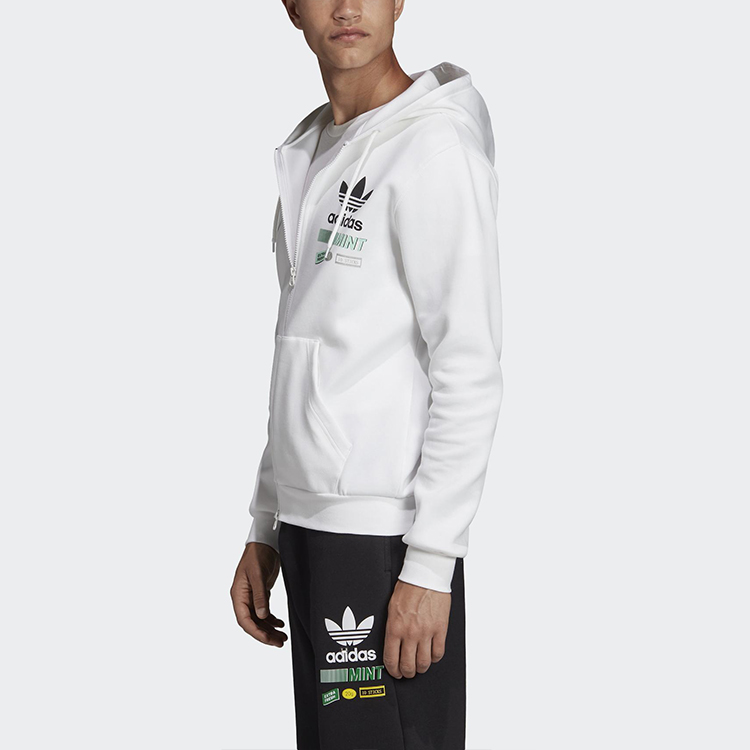 adidas Originals Bodega Logo Print Hoodie Jacket White FP7703 圖 6