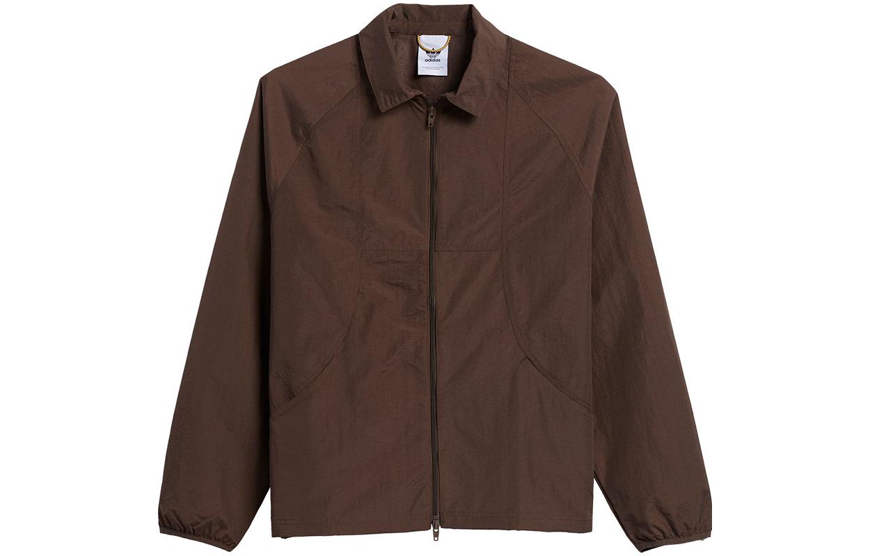 adidas Originals Brown Logo Double Zip Utility Jacket Unisex HA1282 圖 2