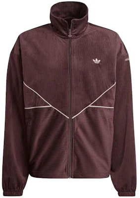 adidas Originals Jaket Track Coklat Retro Garis dengan Kerah Resleting II5787 Order adidas Originals Jaket Track Coklat Retro Garis dengan Kerah Resleting II5787